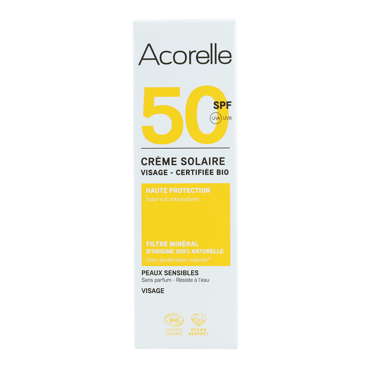 Gesichts-Sonnencreme LSF 50 Acorelle 50 ml