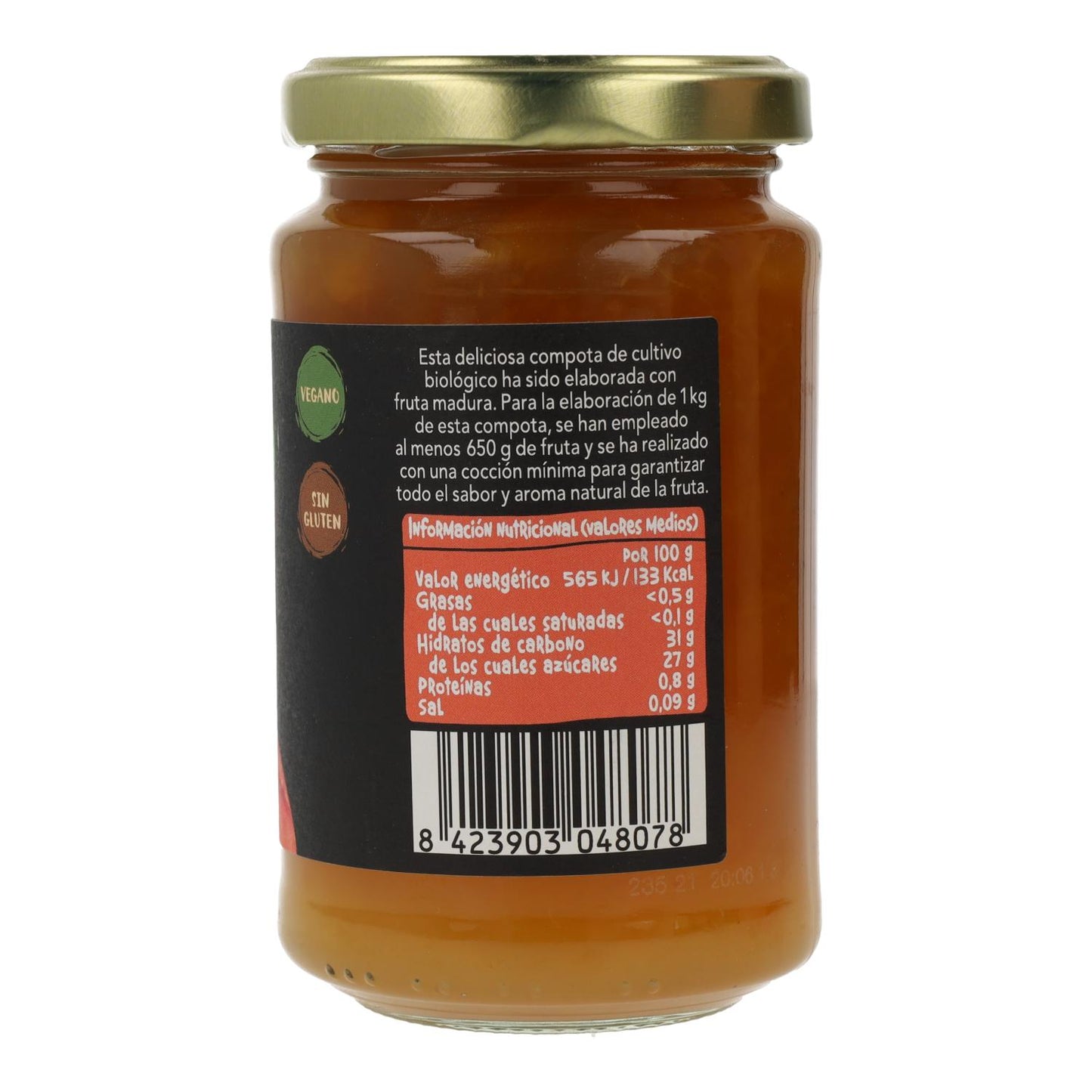 Biocop biologische perzikcompote, 265 g