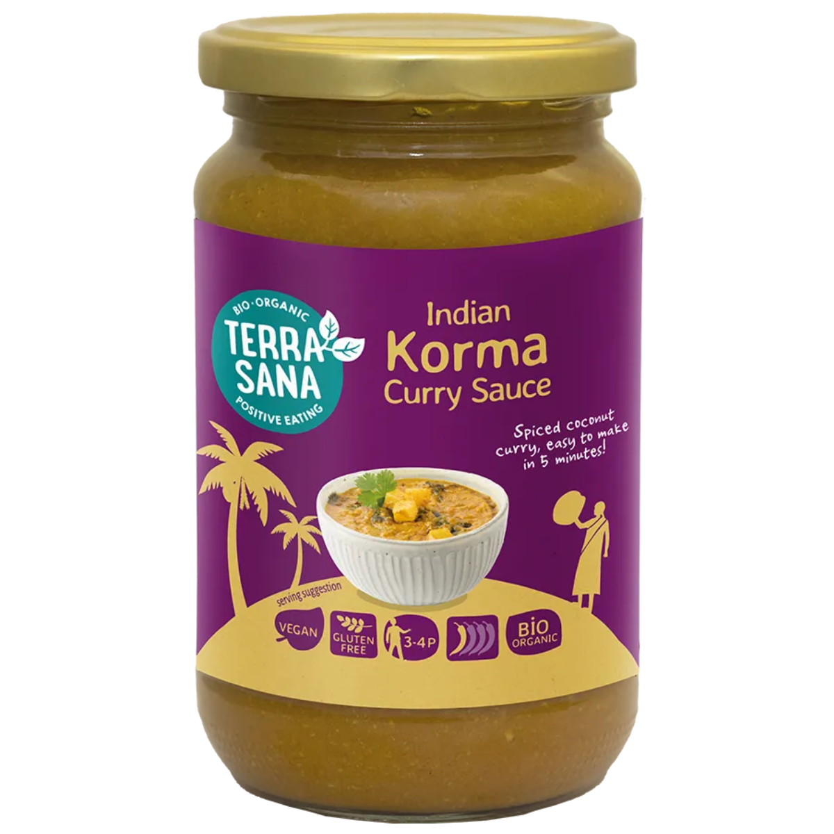 Terrasana Korma Indische Currysauce 350 g