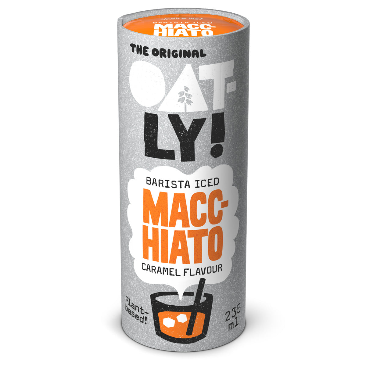 Caramel-flavoured iced macchiato barista, Oatly, 235 ml