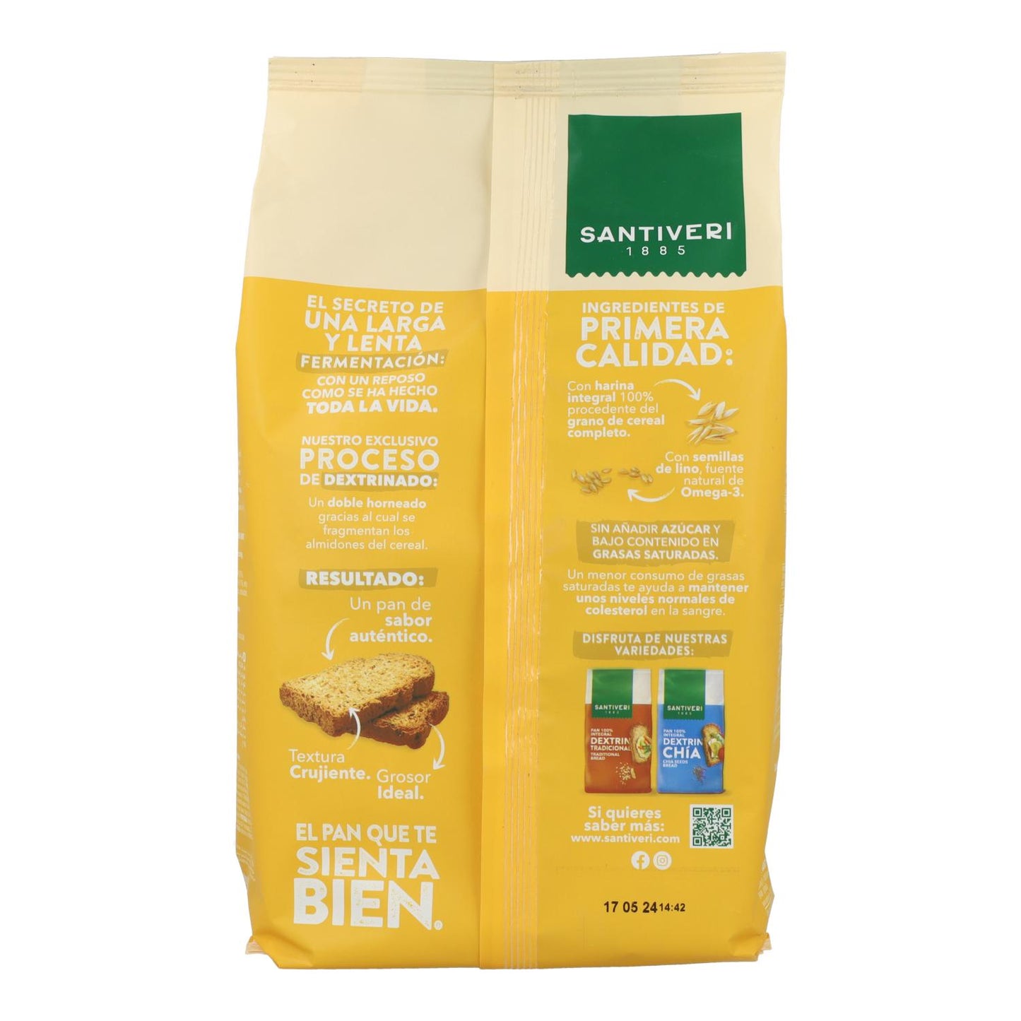 Dextrin 100% Vollkornbrot mit Santiveri Leinen 300 g