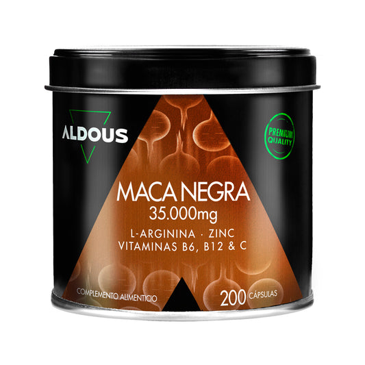 Maca noire péruvienne Complex 35000 mg, Aldous, 200 gélules