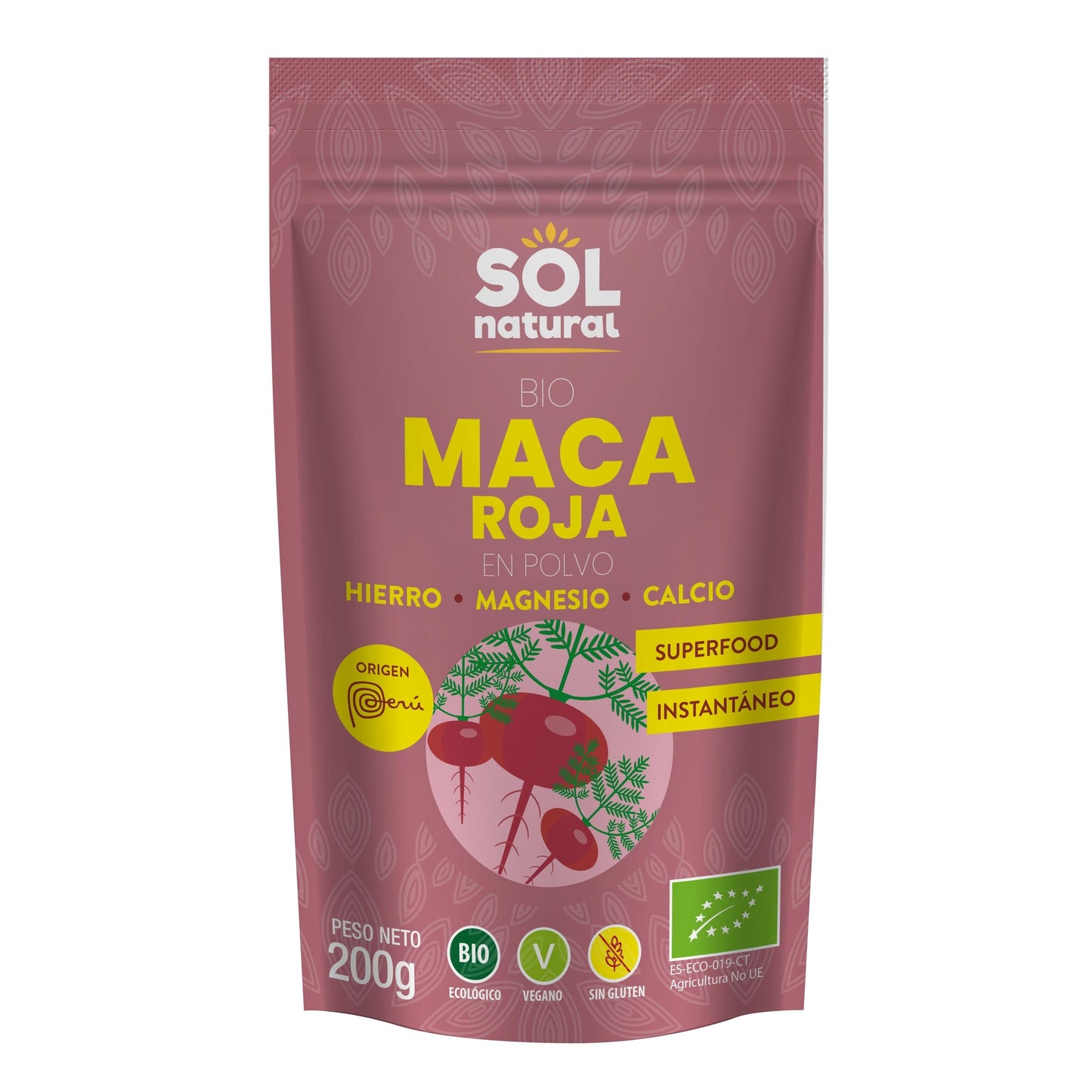 Sol Natural organic red maca powder 200 g