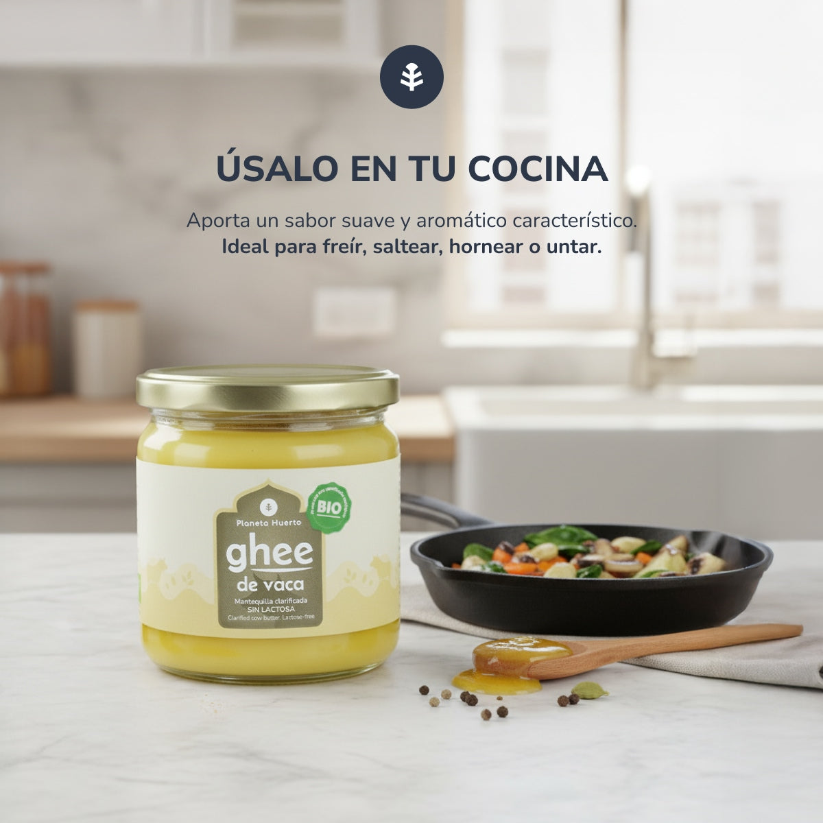 Ghee geklärte Butter ECO Planeta Huerto 850 g