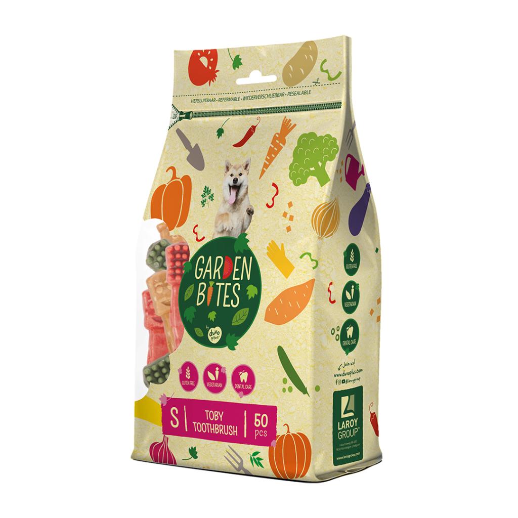 Garden Bites Veggie Toby Dental Snack für Hunde, 50 Stück, Duvo