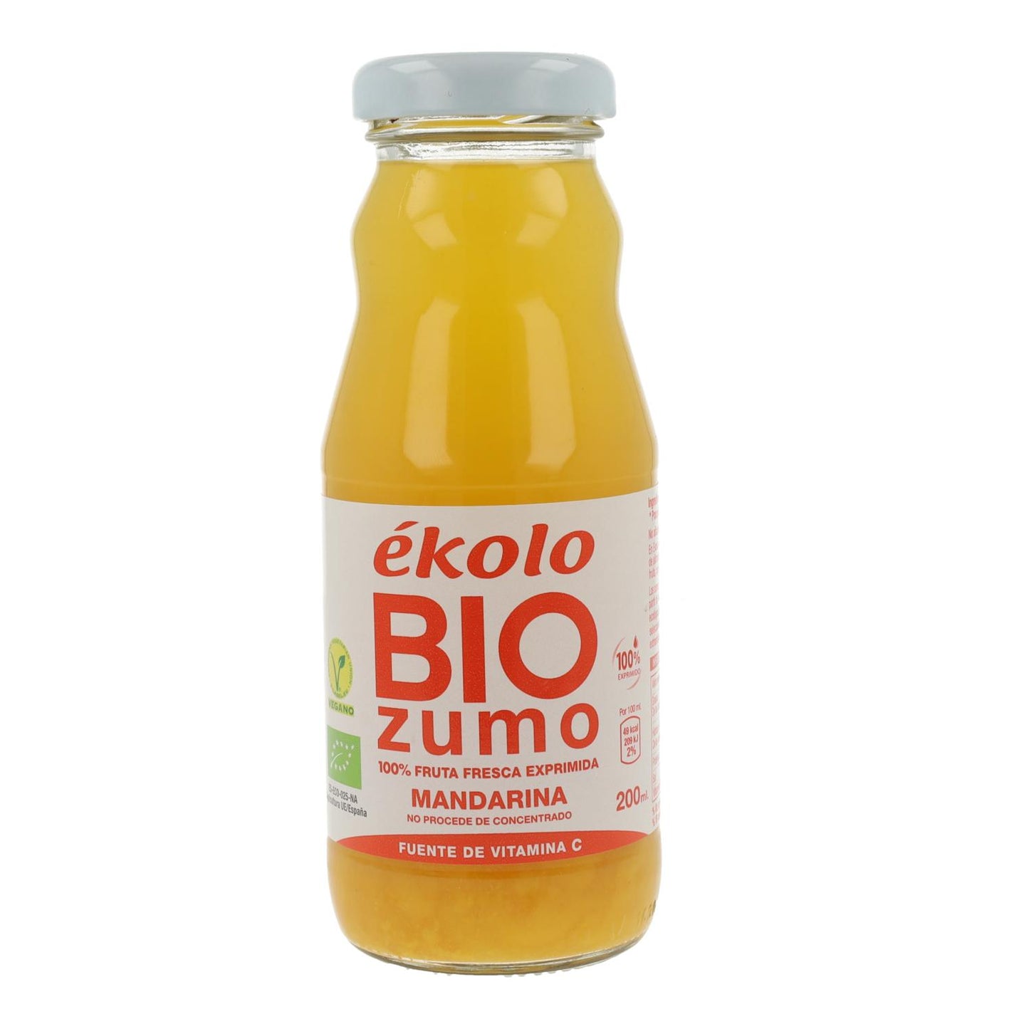 100 % Bio-Mandarinensaft, frisch gepresst, Ékolo 750 ml