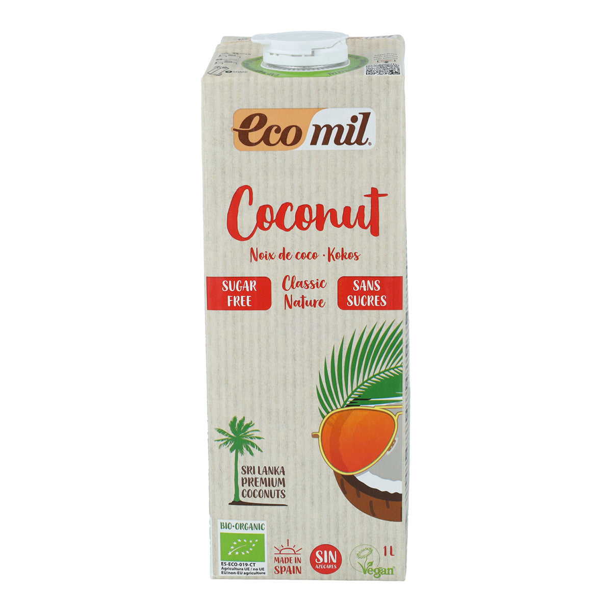 6er-Packung Classic Nature BIO Ecomil Kokosnuss-Gemüsegetränk 1 L