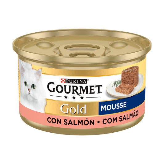 GOURMET GOLD Mousse våtfoder lax 85 g