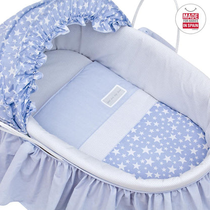 Wiegmandje met kap BE in verschillende kleuren Beige