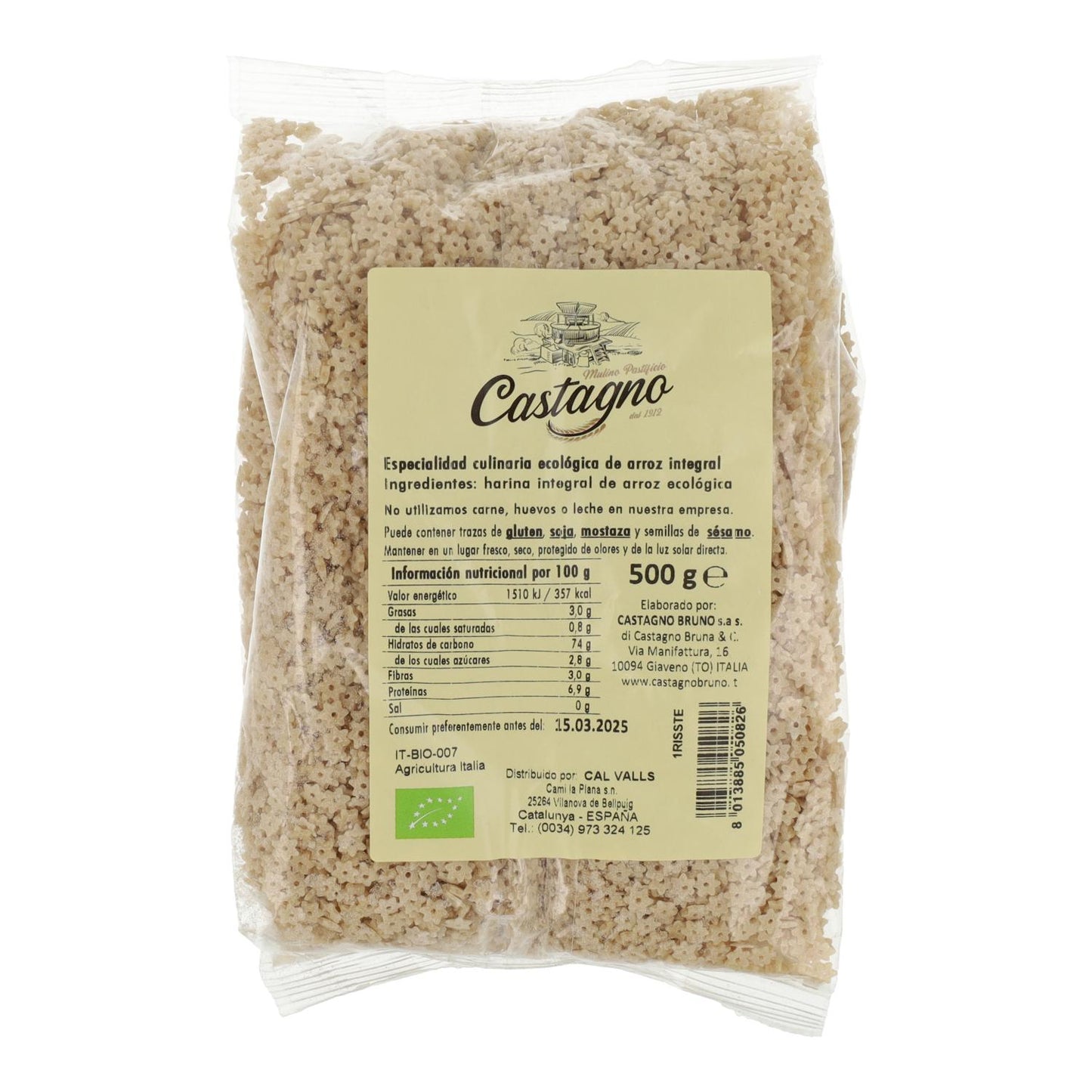 Sternchen Vollkornreis ECO Castagno 500 g
