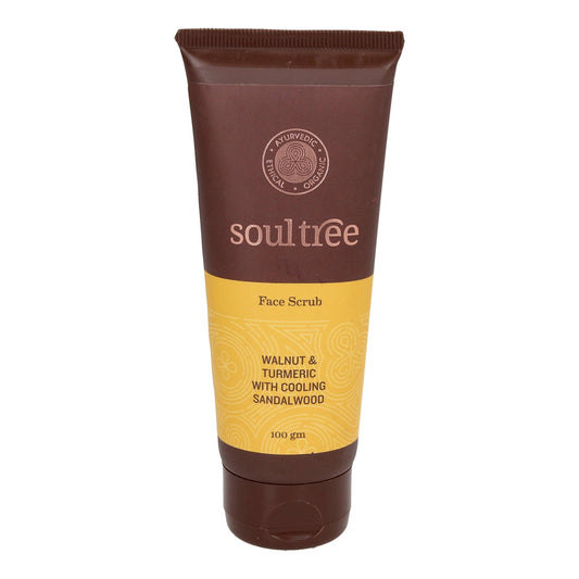 Peeling do twarzy z orzechem, kurkumą i drzewem sandałowym La Rueda Natural 100 g