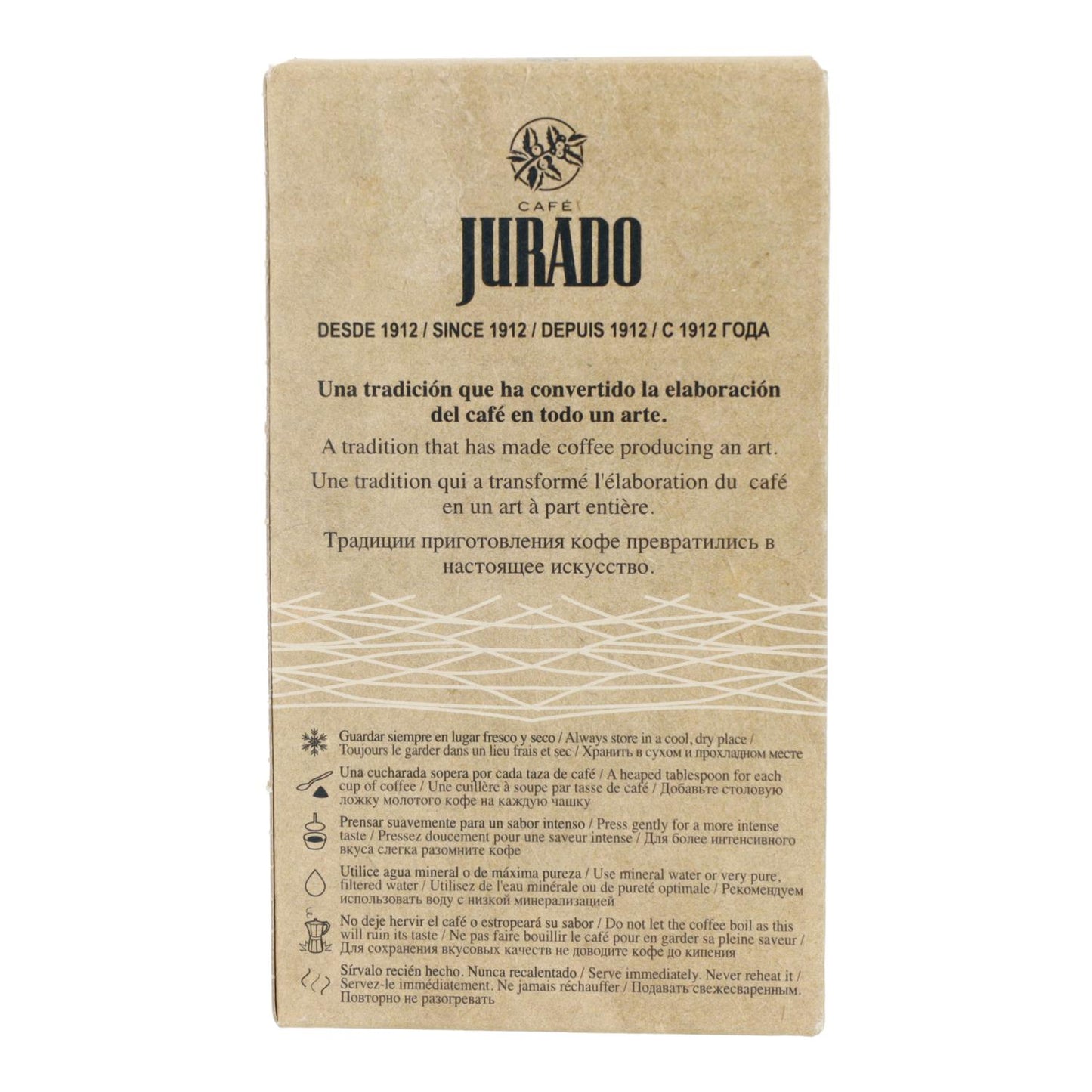 Café Jurado molido ecológico 250 gr.