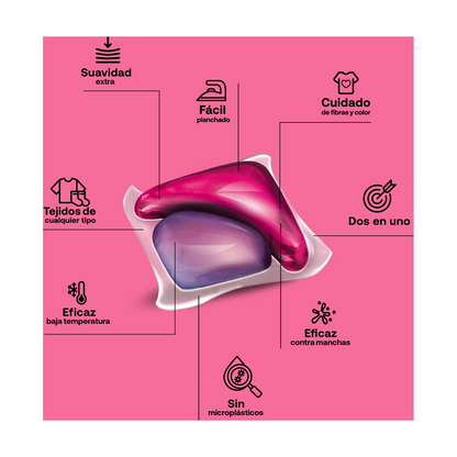 Lot de 2 paquets de lessive Flopp ECO avec adoucissant (30 capsules).