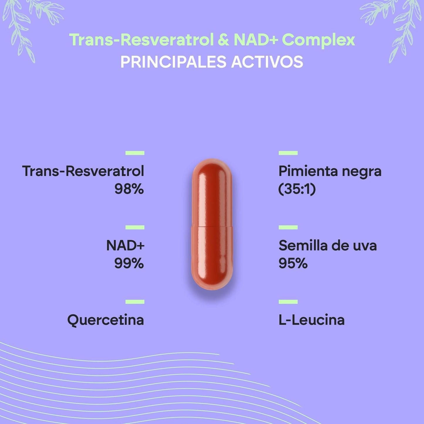 Nutralie Trans Resveratrol och NAD+ Complex 686 mg 60 kapslar