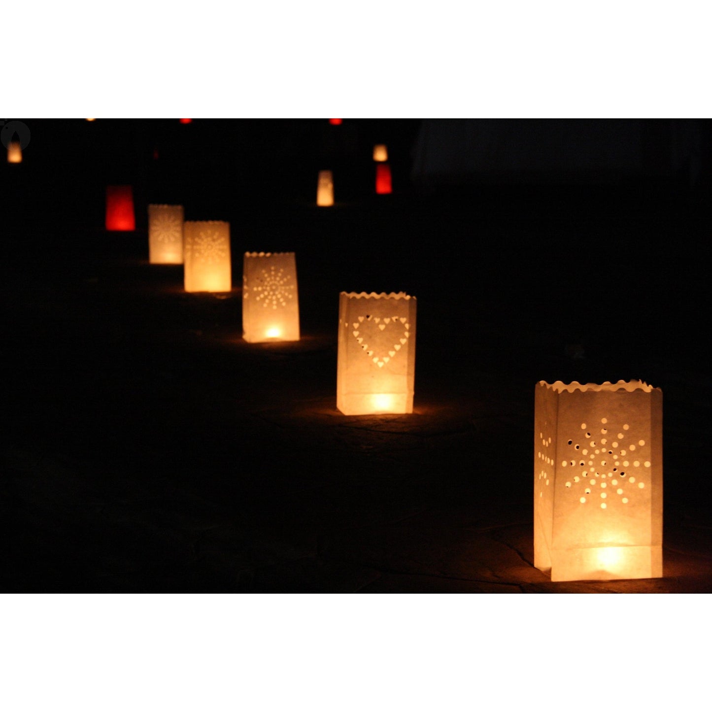 Lightbags Papperspåsar 5-pack "Rojo Stars"