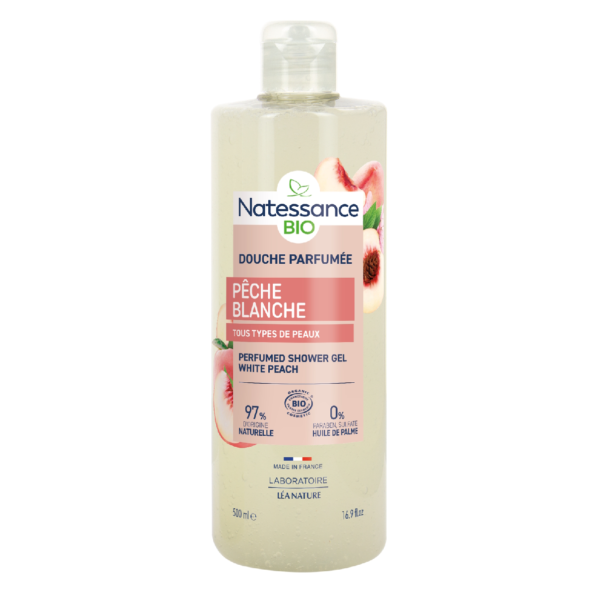 Natessance White Peach Shower Gel 500 ml
