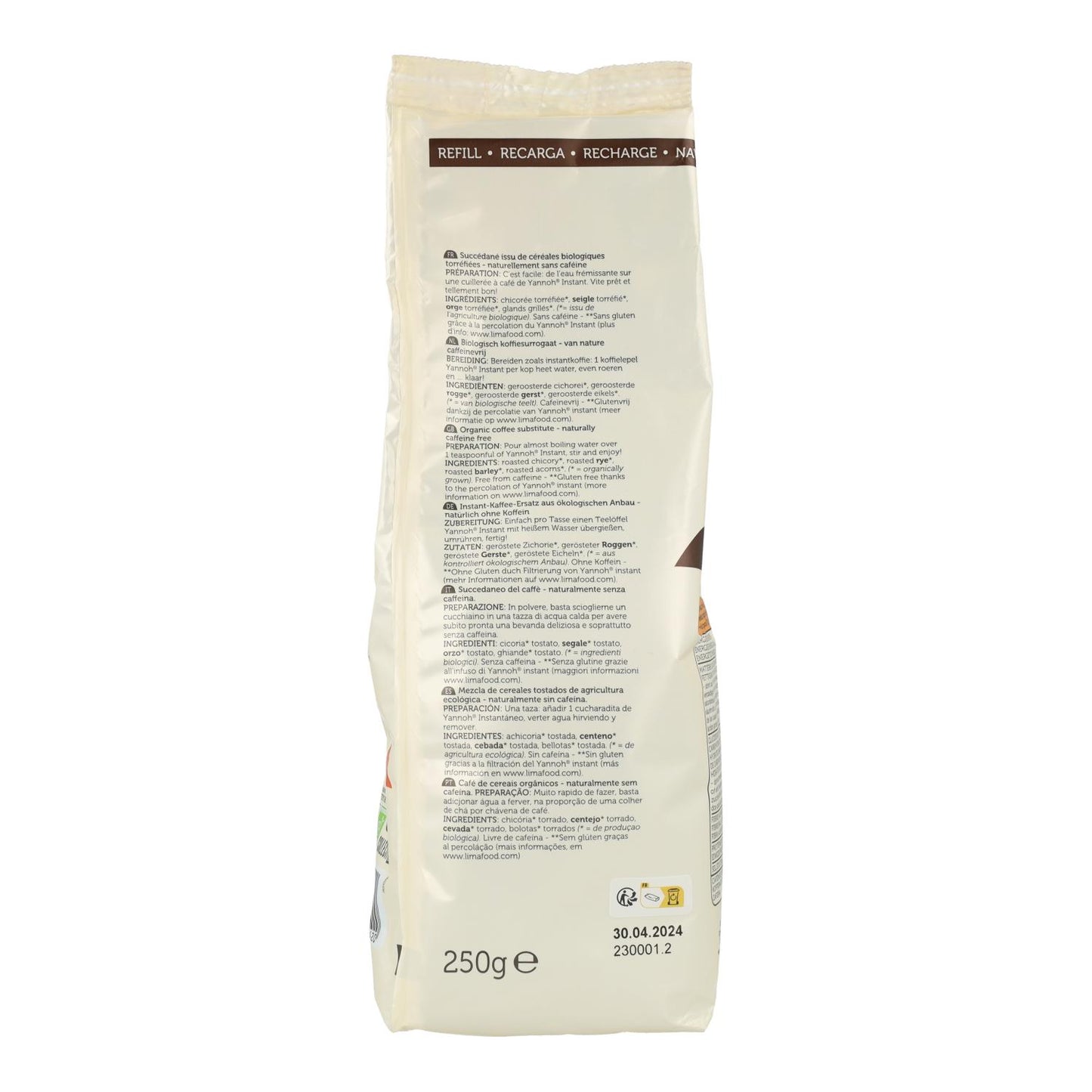 Yannoh Instant-Müsli Kaffee ECO Limette, 250 g