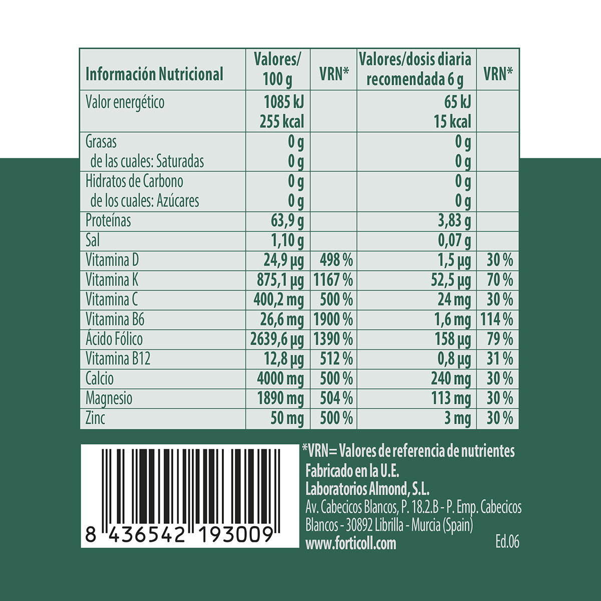 Forticoll Bioactive Collagen Sport, 180 tablets