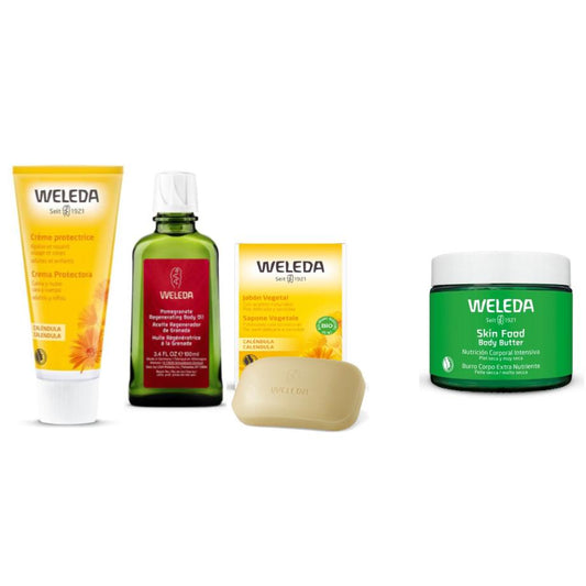 Speciaal pakket Totale verzorging en hydratatie + cadeau Weleda Body Butter