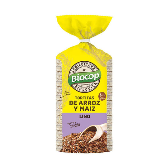 Ris- och majspannkakor med linfrön Biocop 200 g