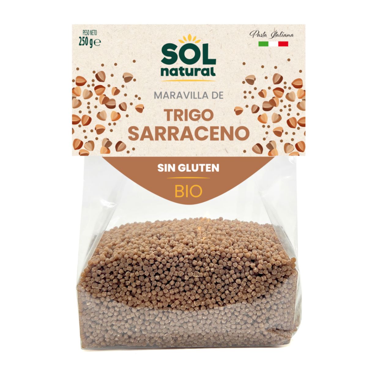 Organic Gluten-Free Buckwheat Pasta, Sol Natural, 250 g
