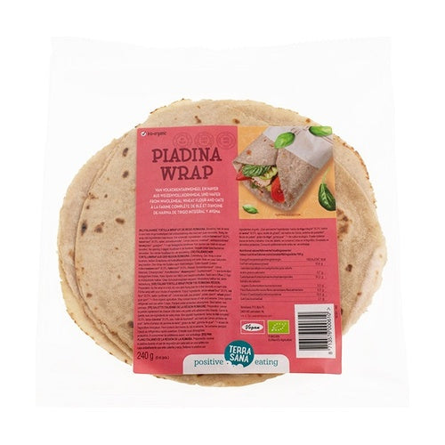 Terrasana Piadina Wrap aus Vollkornmehl und Haferflocken, 240 g