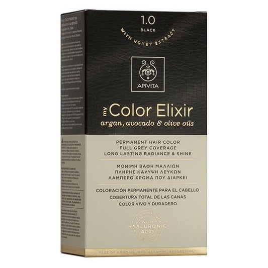 Haarverf My Color Elixir N1.0 Zwart Apivita