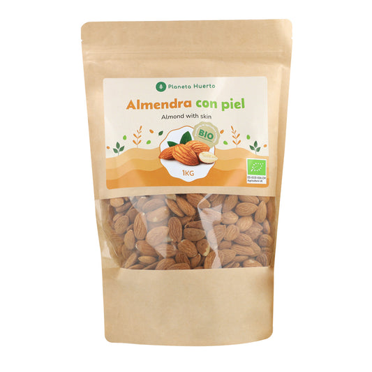 Almendra natural con piel ECO Planeta Huerto 1 kg