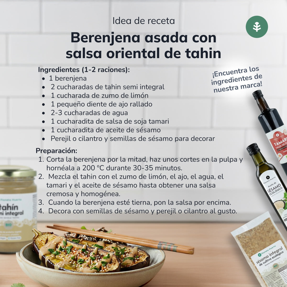 Tahini semi-integrale ECO Planeta Huerto 350g