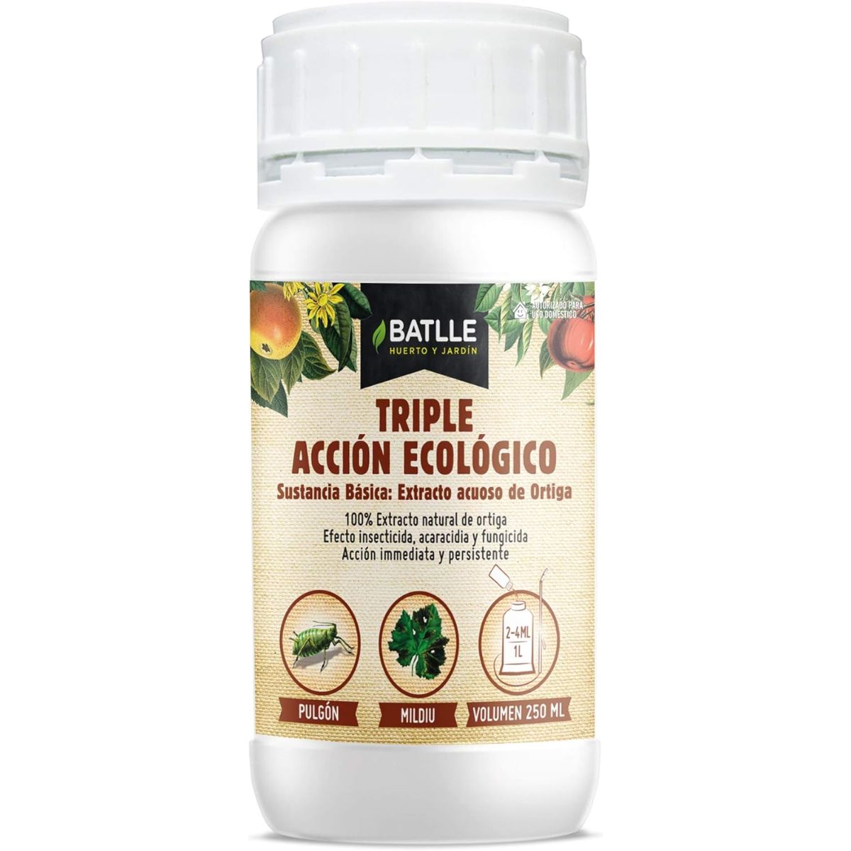 Triple action Eco concentrated insecticide, fungicide and acaricide 250 ml Batlle