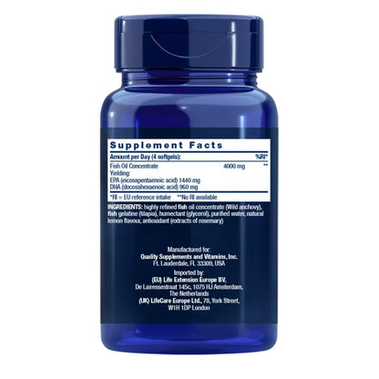 Mega EPA/DHA, Life Extension 120 Kapseln