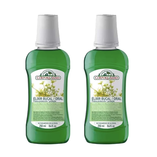2-pack munvatten med propolis och fänkål Corpore Sano 250 ml