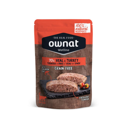 Ownat Wetline Wołowina i indyk Grain Free dla kotów 85 g