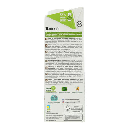 Confezione da 6 bevande integrali all'avena 0% zuccheri Bio NaturGreen 1 L