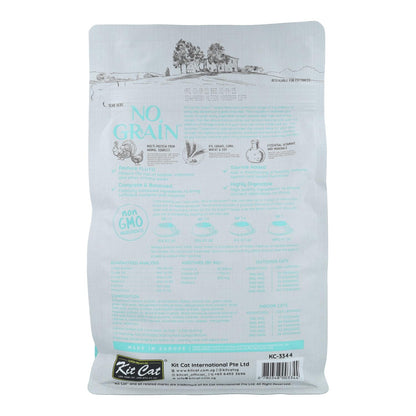 Kit Cat No Grain Cat Food - Pollo & Pavo 1 Kg Pienso natural para gatos