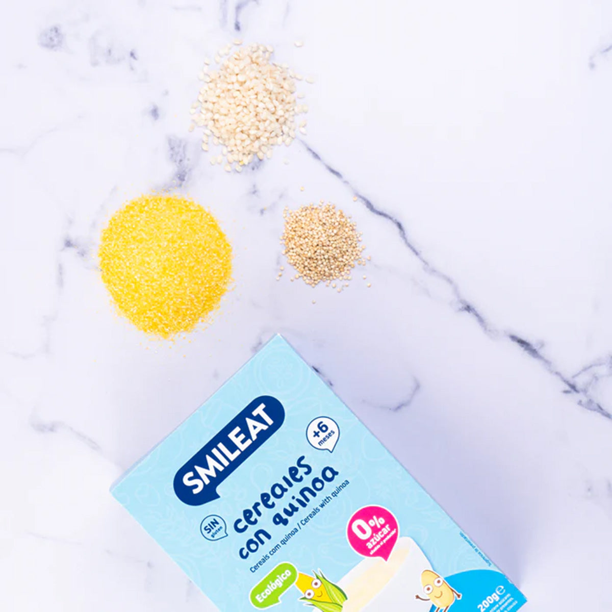 ERBJUDANDE 3x Glutenfri gröt med quinoa Eco Smileat, 200 g