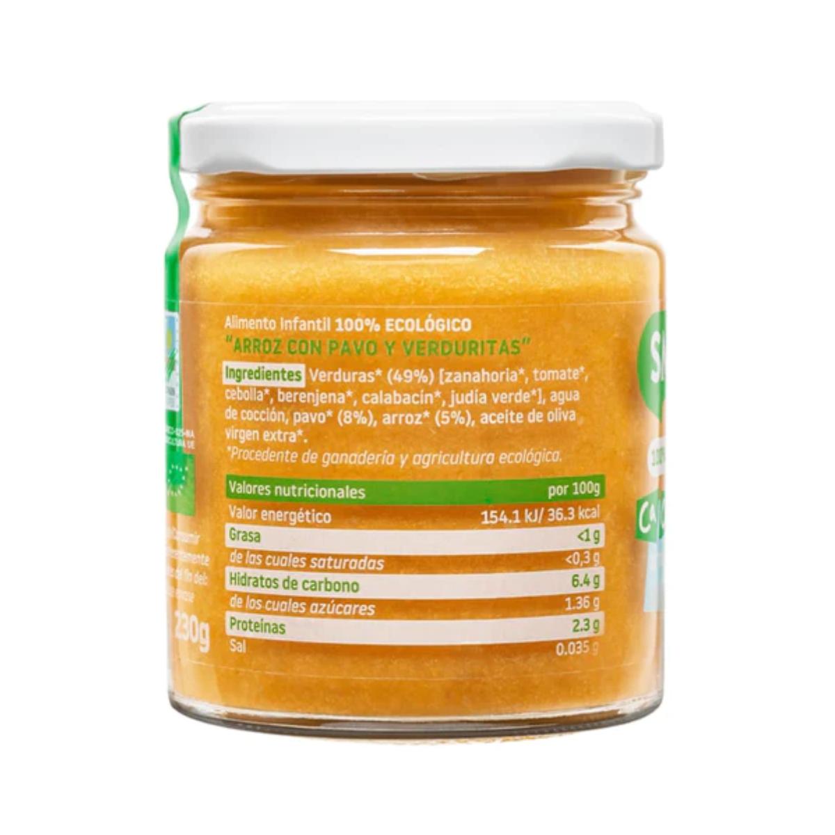 Promo 3 pots de riz à la dinde et aux légumes bio CA CHI TOS Smileat 230 g