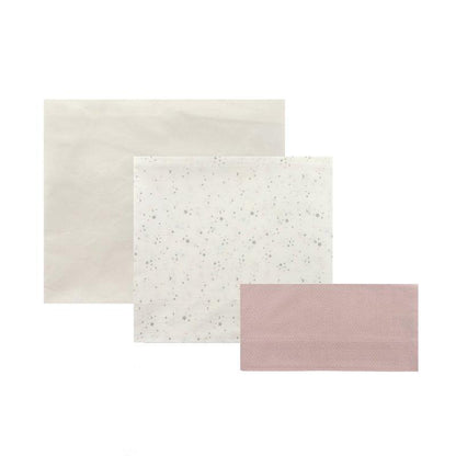 Cambrass Be Villa Green 3-piece mini cot sheet set