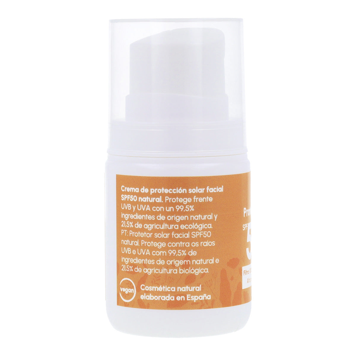 Crema de protección solar facial 100% mineral SPF50 Planeta Huerto 50 ml