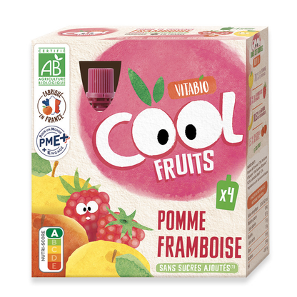 Pouch Mela, Fragola e Mirtilli Vitabio 4X 90 g