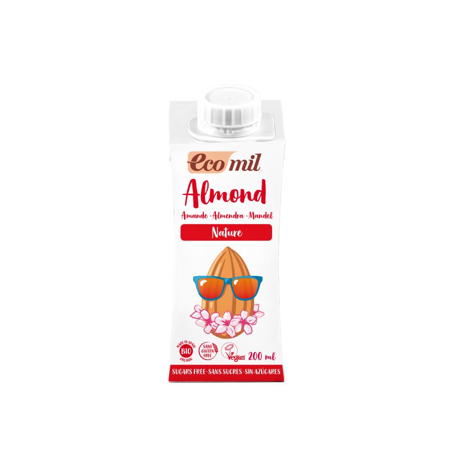 Bio-Mandeldrink ohne Zucker Ecomil 200 ml