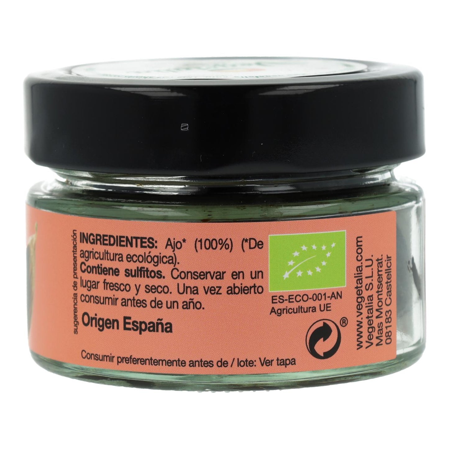 Gepelde zwarte knoflook Vegetalia 50 g