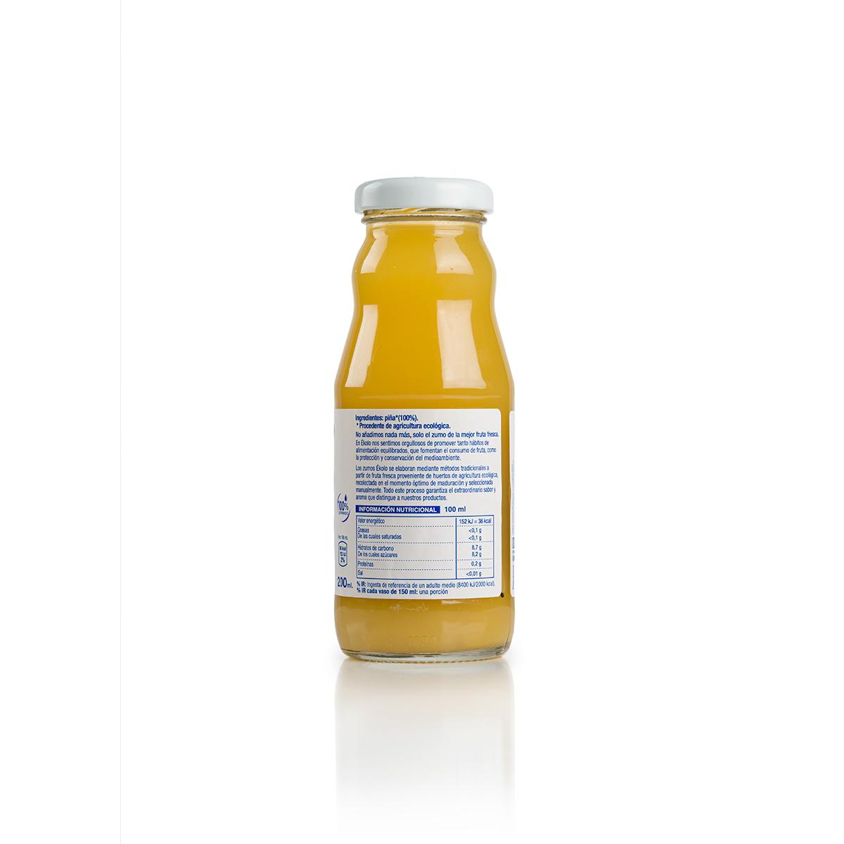 Jus d'ananas 100 % bio, fraîchement pressé, Ékolo, 750 ml