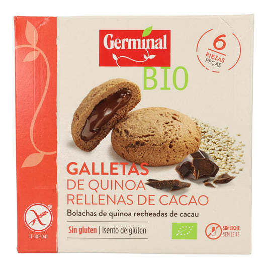 Galletas de Quinoa Rellenas de Crema de Cacao Germinal 200g