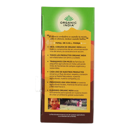 Tulsi Turmeric Ginger Organic India 25 bolsitas