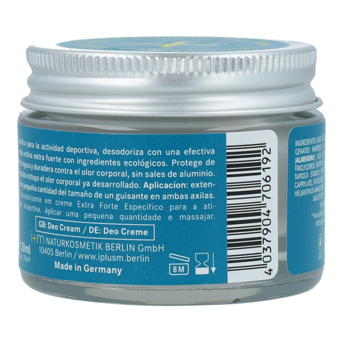Déodorant crème Extra Fort i+m Naturkosmetik 30 ml
