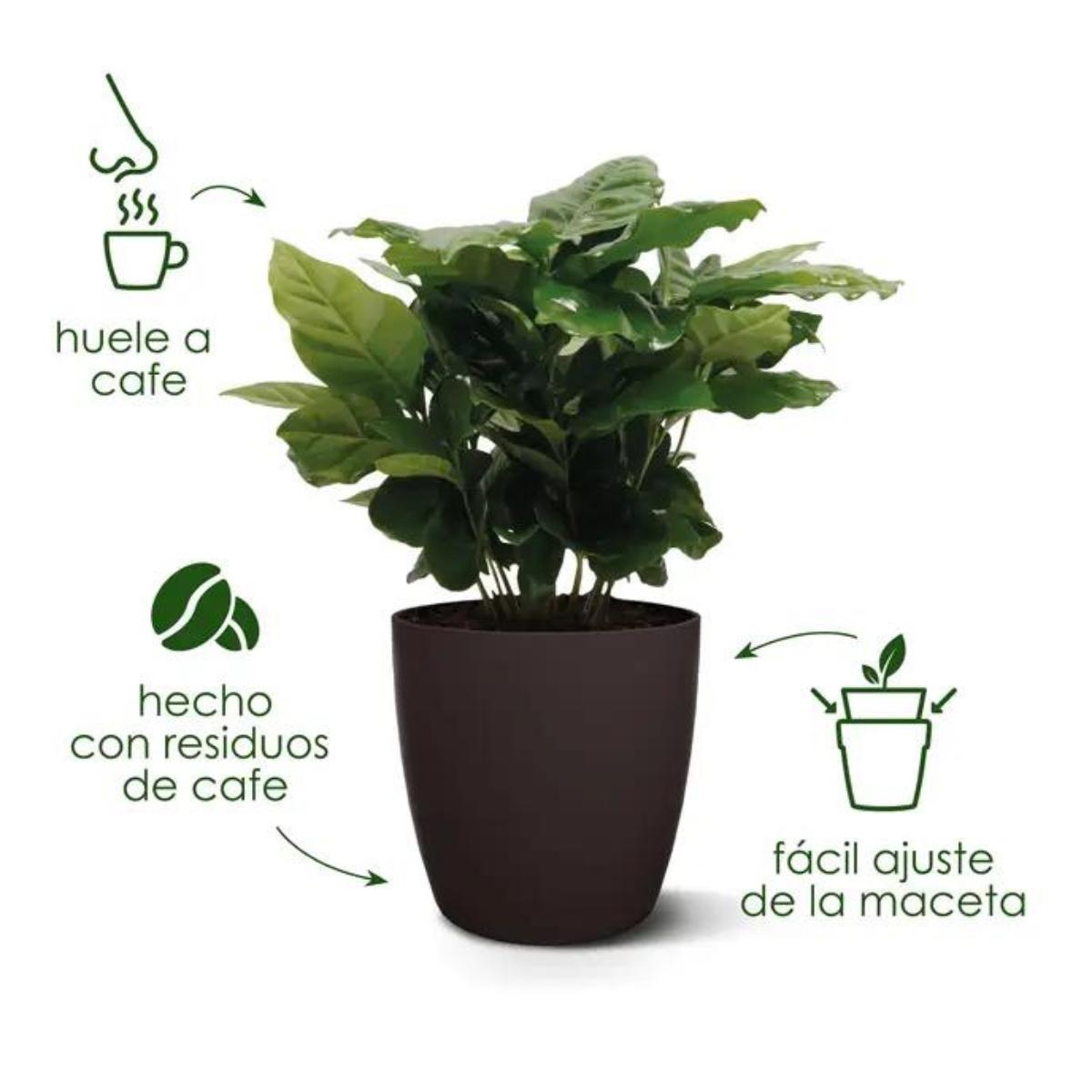 Doniczka z recyklingu Coffee Collection Round Elho 18 cm