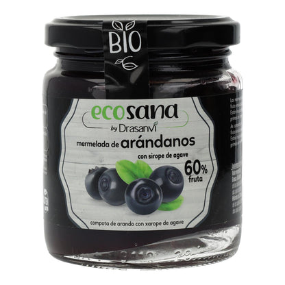 Dżem bez cukru z jagód borówki ekologicznej Ecosana 260 g