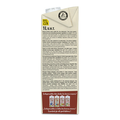 Sockerfri vaniljdryck av havre, ekologisk, Ecomil, 1 l