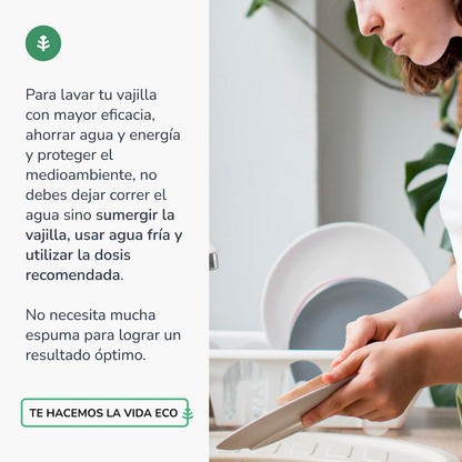 Förpackning 6xDiskmaskinshandbok allergivänlig oparfymerad ECO Planet Garden 750 ml